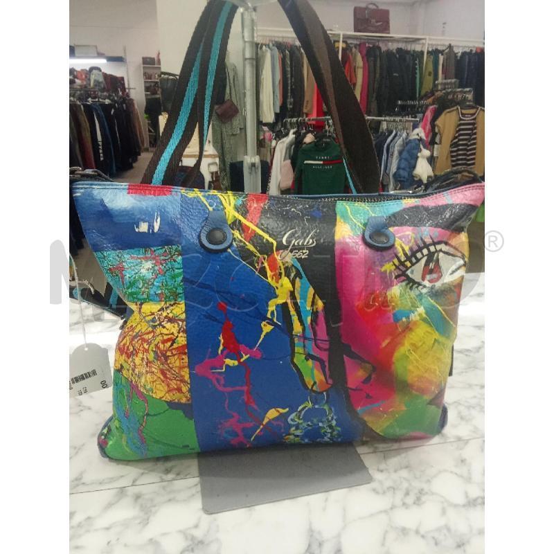 BORSA DONNA GABS 562 BLU FANTASIA CON OCCHIO | Mercatino dell'Usato Benevento 1