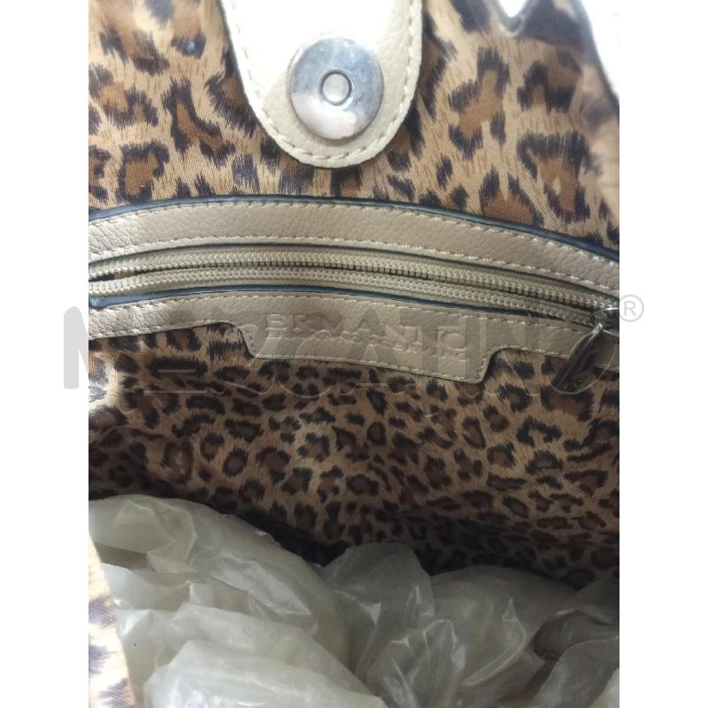 BORSA DONNA MARRONE CATENE LATERALI ARGENTATE ERMANNO SCERVINO | Mercatino dell'Usato Benevento 3