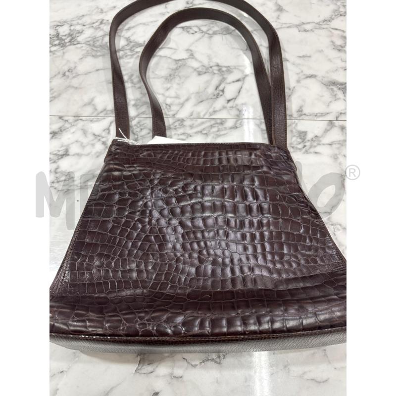 BORSA DONNA MARRONE EFFETTO PITONATO DESMO | Mercatino dell'Usato Benevento 4