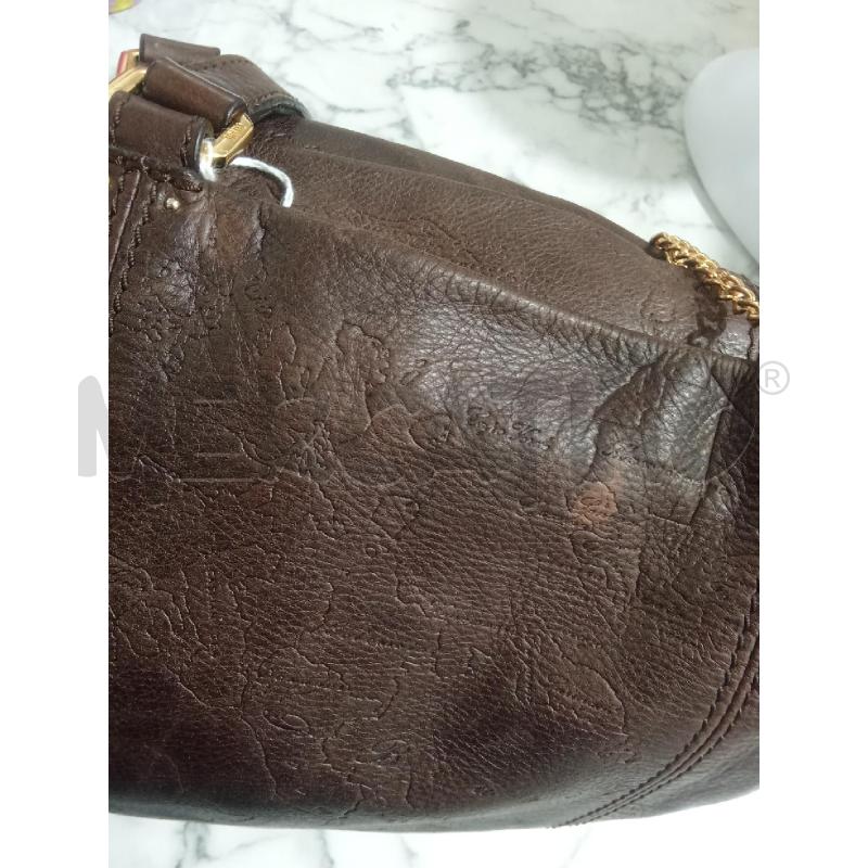 BORSA DONNA MARRONE PRIMA CLASSE CARTINA GEO TONO SU TONO | Mercatino dell'Usato Benevento 2