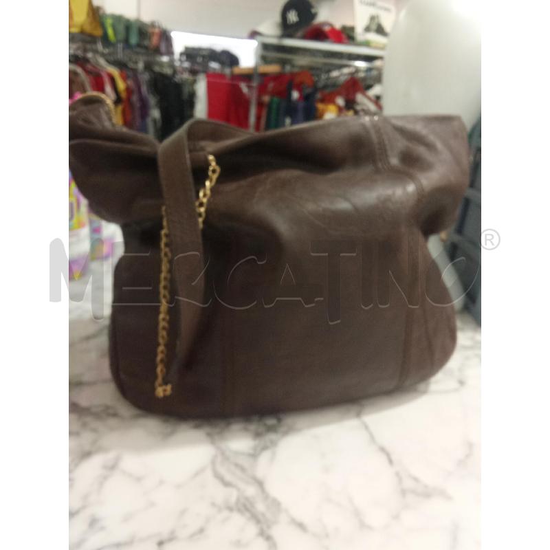 BORSA DONNA MARRONE PRIMA CLASSE CARTINA GEO TONO SU TONO | Mercatino dell'Usato Benevento 3