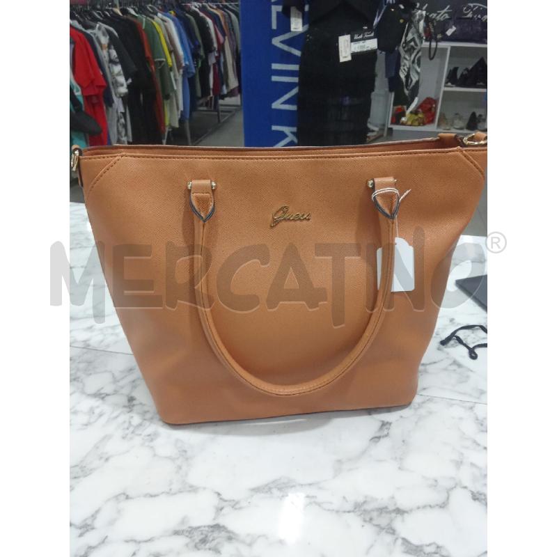 BORSA DONNA MARRONE SHOPPING GUESS | Mercatino dell'Usato Benevento 1