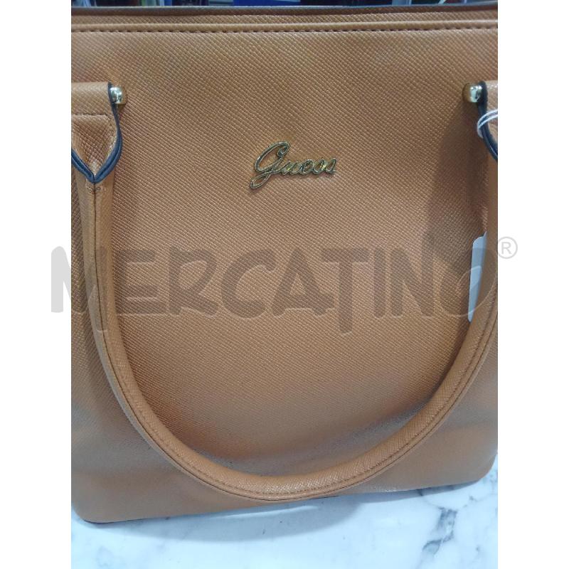 BORSA DONNA MARRONE SHOPPING GUESS | Mercatino dell'Usato Benevento 2
