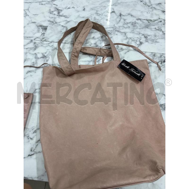 BORSA DONNA MAX&CO ROSA PELLE A SPALLA | Mercatino dell'Usato Benevento 1