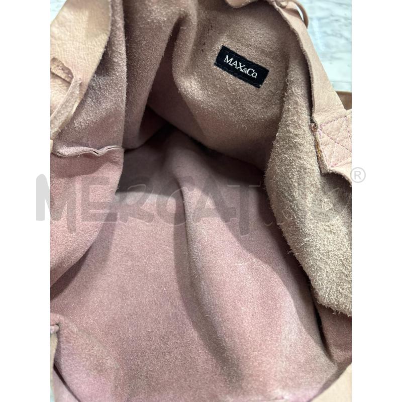 BORSA DONNA MAX&CO ROSA PELLE A SPALLA | Mercatino dell'Usato Benevento 3