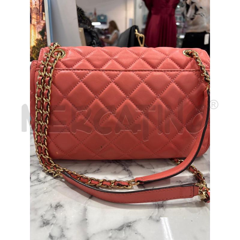 BORSA DONNA MICHAEL KORS ROSA PESCA TRAPUNTATA INSERTO DORATO | Mercatino dell'Usato Benevento 2