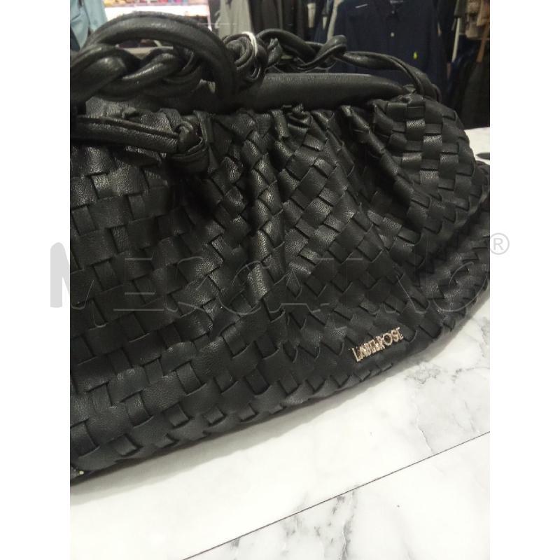 BORSA DONNA NERA INTRECCIATA LABELROSE | Mercatino dell'Usato Benevento 2