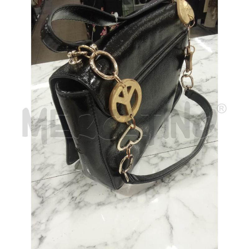 BORSA DONNA NERA LOVE MOSCHINO LOGO DORATO | Mercatino dell'Usato Benevento 3