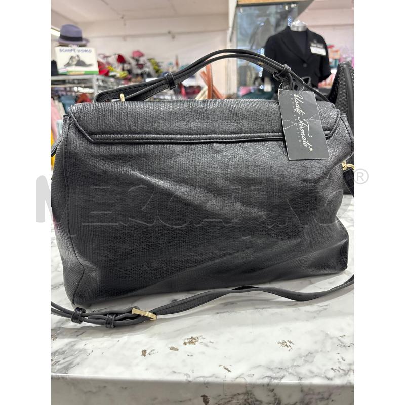 BORSA DONNA NERA MARIO VALENTINO CHIUSURA DORATA  | Mercatino dell'Usato Benevento 3