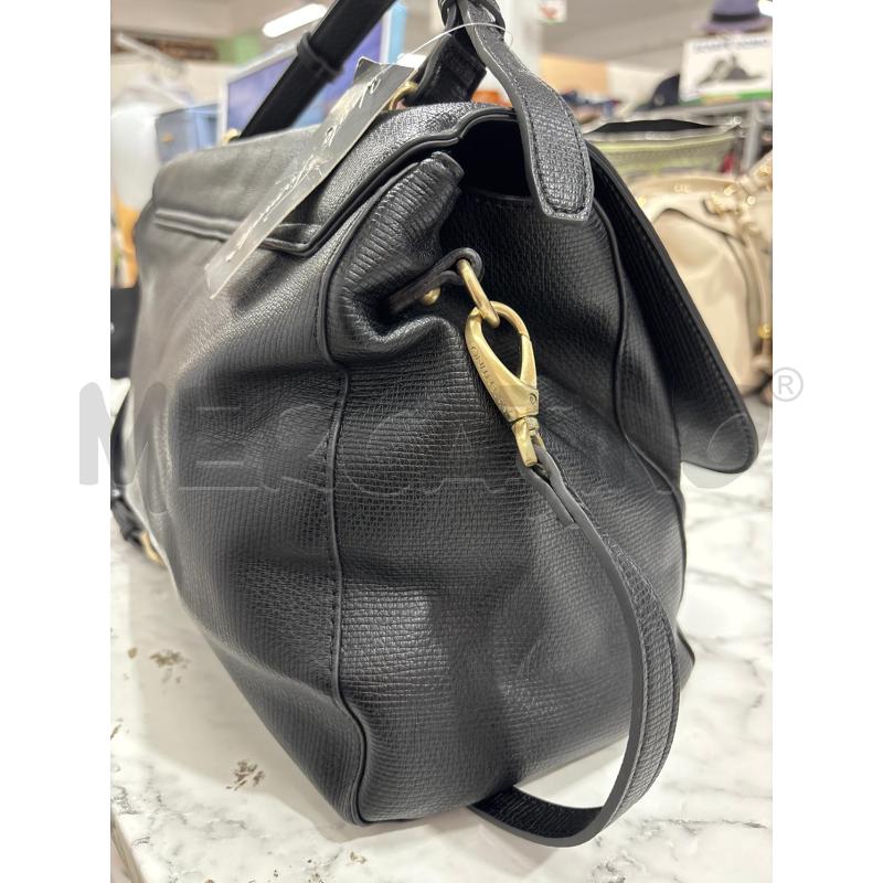 BORSA DONNA NERA MARIO VALENTINO CHIUSURA DORATA  | Mercatino dell'Usato Benevento 4