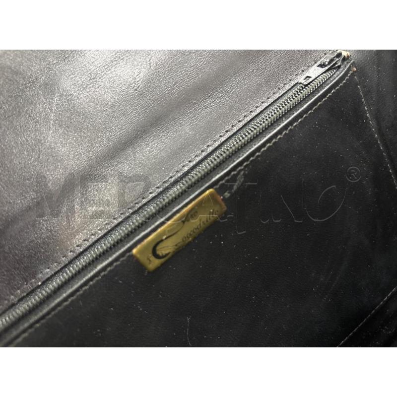 BORSA DONNA NERA TRACOLLA COCCODRILLO | Mercatino dell'Usato Benevento 4