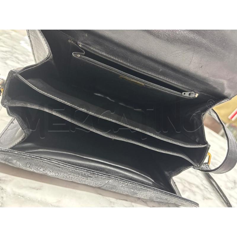 BORSA DONNA NERA TRACOLLA COCCODRILLO | Mercatino dell'Usato Benevento 5