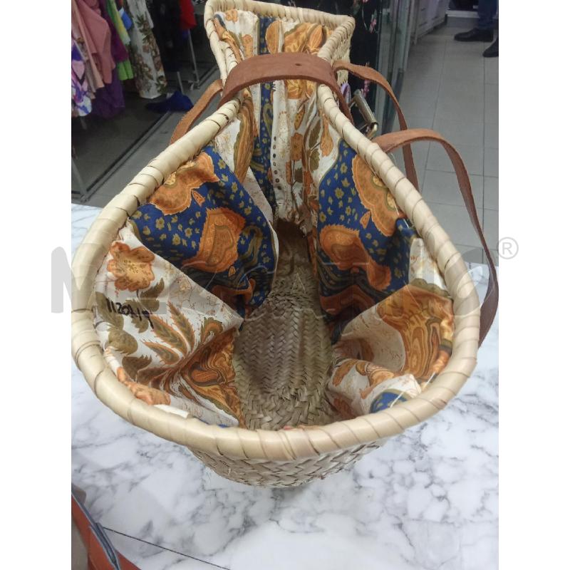 BORSA DONNA PAGLIA MAXI MANICI OELLE MARRONE SPILLA CAVALLO ROMANTICO | Mercatino dell'Usato Benevento 2