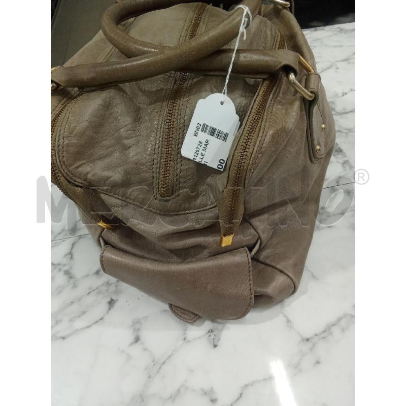 BORSA DONNA PELLE MARRONE INNUE MULTIZIP  | Mercatino dell'Usato Benevento 2