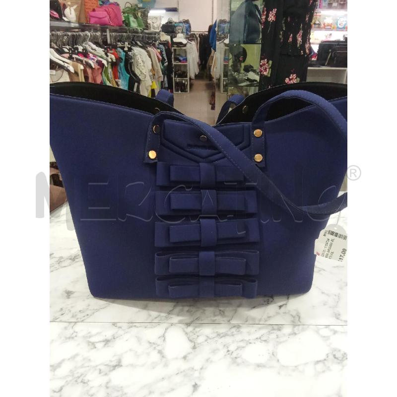 BORSA DONNA SPUGNA BLU FIOCCHETTI FILLES DES FLEURS  | Mercatino dell'Usato Benevento 1
