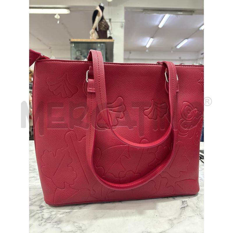 BORSA DONNA THUN ROSSA DISEGNI RILIEVO | Mercatino dell'Usato Benevento 2