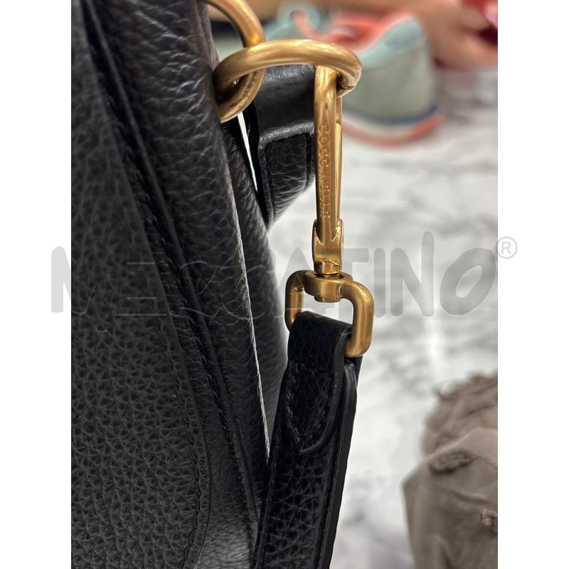 BORSA DONNA TRACOLLA NERA COCCINELLE INSERTO DORATO | Mercatino dell'Usato Benevento 2