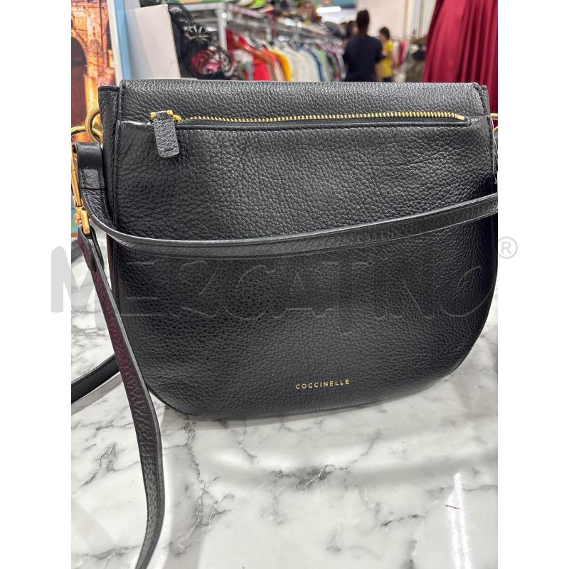 BORSA DONNA TRACOLLA NERA COCCINELLE INSERTO DORATO | Mercatino dell'Usato Benevento 3