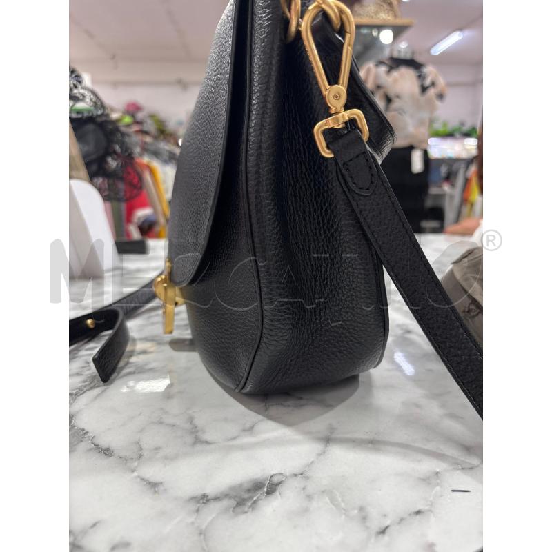 BORSA DONNA TRACOLLA NERA COCCINELLE INSERTO DORATO | Mercatino dell'Usato Benevento 4