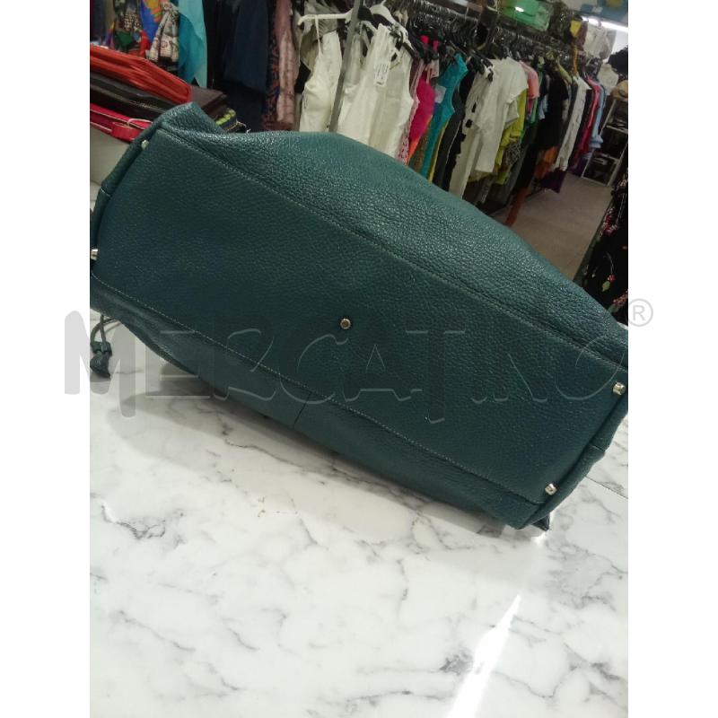 BORSA DONNA VERDE PETROLIO FURLA  | Mercatino dell'Usato Benevento 4