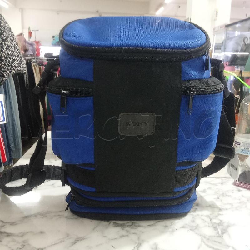 BORSA PORTA MACCHINETTA FOTOGRAFICA BLU NERO SONY | Mercatino dell'Usato Benevento 1