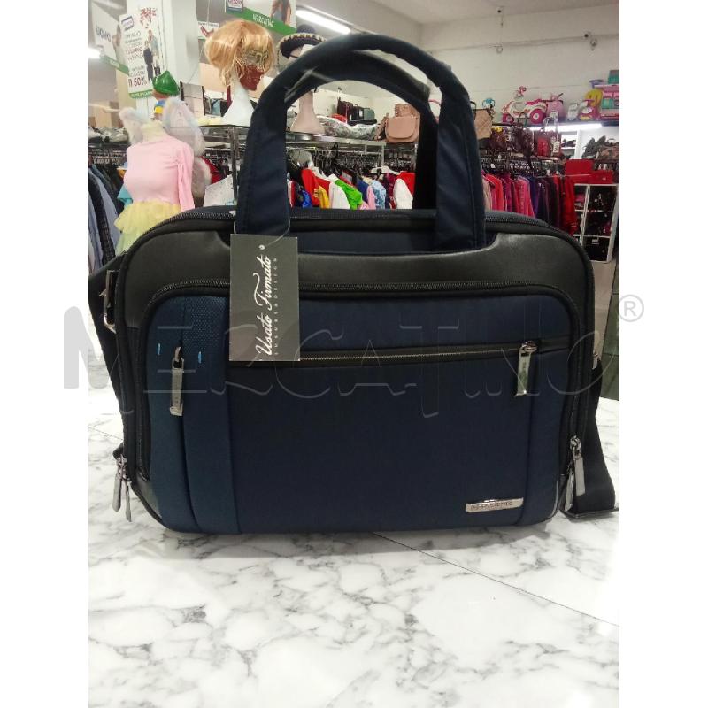 BORSA PORTA PC BLU NERA SAMSONITE | Mercatino dell'Usato Benevento 1