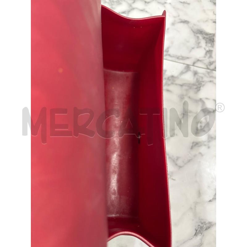 BORSETTA DONNA ROSSA GOMMATA MARC ELLIS TRAPUNTATA CATENA | Mercatino dell'Usato Benevento 5