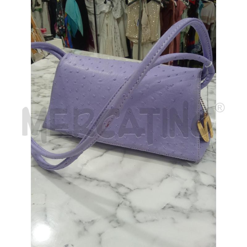 BORSETTA DONNA VIOLA CROCODILE BY OLIVER MADE IN ITALY | Mercatino dell'Usato Benevento 1
