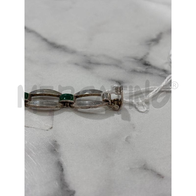 BRACCIALE A. GRIGIO INSERTI VERDI | Mercatino dell'Usato Benevento 3