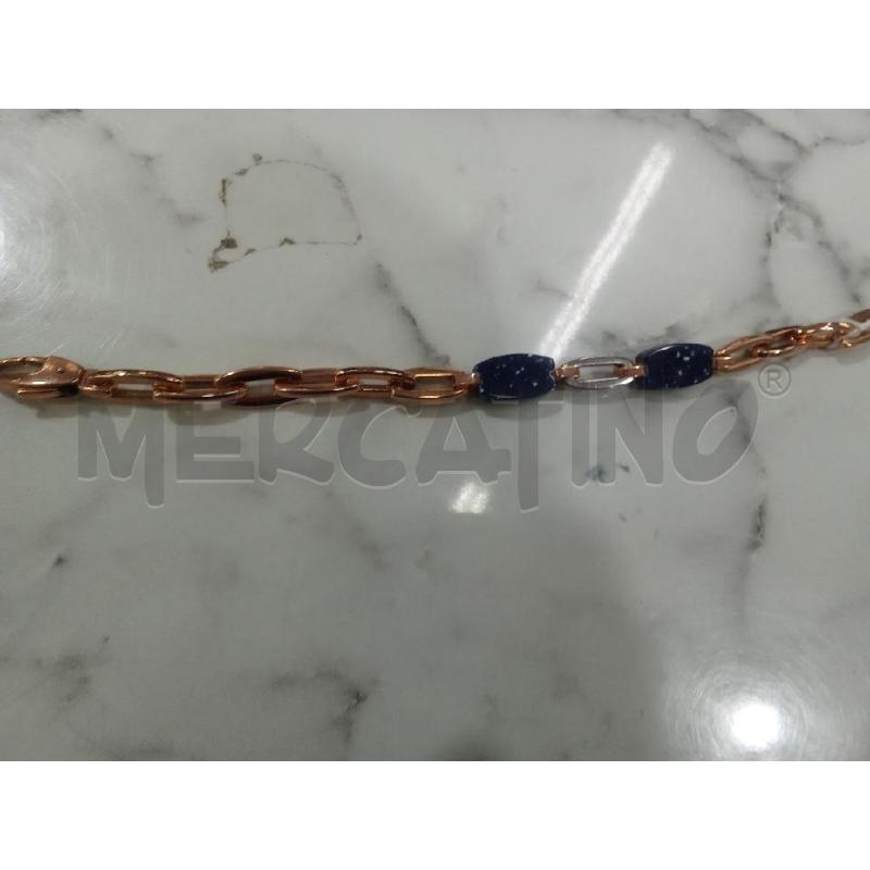 BRACCIALE GIALLO CON PIETRE BLU COMETE  | Mercatino dell'Usato Benevento 2