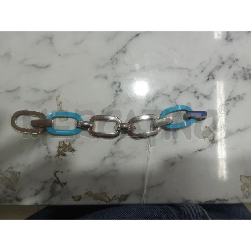 BRACCIALE GRIGIO INS AZZURRO INCASTRO A. COD 966 | Mercatino dell'Usato Benevento 1