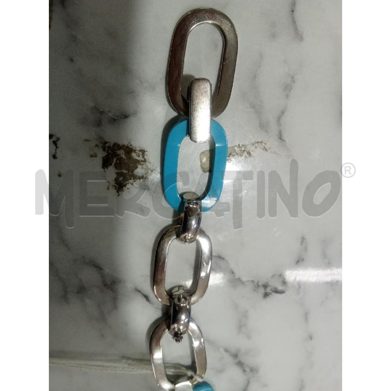 BRACCIALE GRIGIO INS AZZURRO INCASTRO A. COD 966 | Mercatino dell'Usato Benevento 2