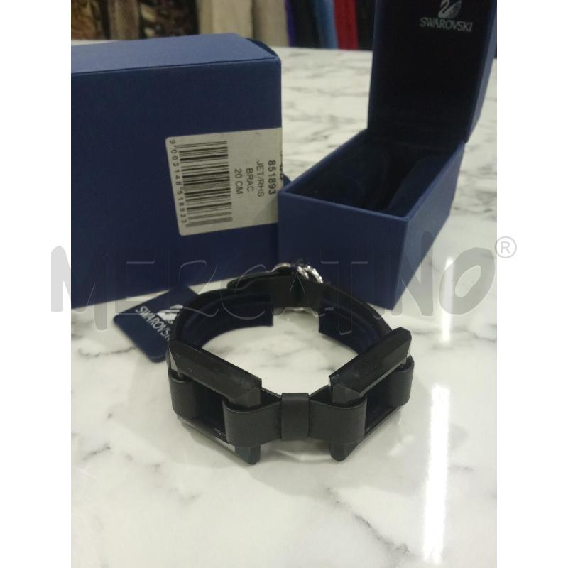 BRACCIALE NERO DOPPIO QUADRATO SWAROVSKI | Mercatino dell'Usato Benevento 4