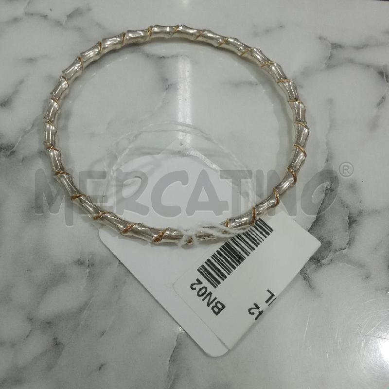 BRACCIALE RIGIDO STILE BAMBOO GRIGIO A.  | Mercatino dell'Usato Benevento 1
