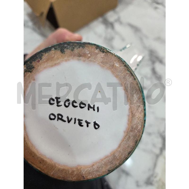 BROCCA CER BIANCA DISEGNI VERDI CECCONI ORVIETO | Mercatino dell'Usato Benevento 5