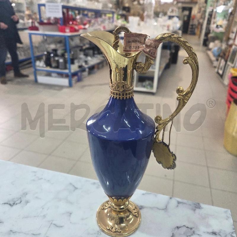 BROCCA CER BLU MANICI DORATI CREMA CACAO | Mercatino dell'Usato Benevento 1