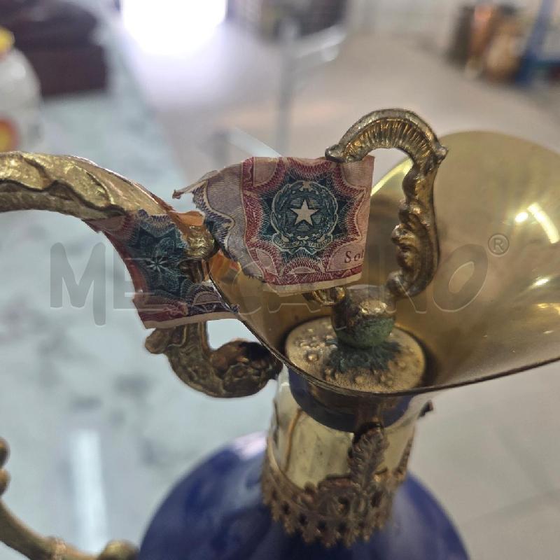 BROCCA CER BLU MANICI DORATI CREMA CACAO | Mercatino dell'Usato Benevento 3