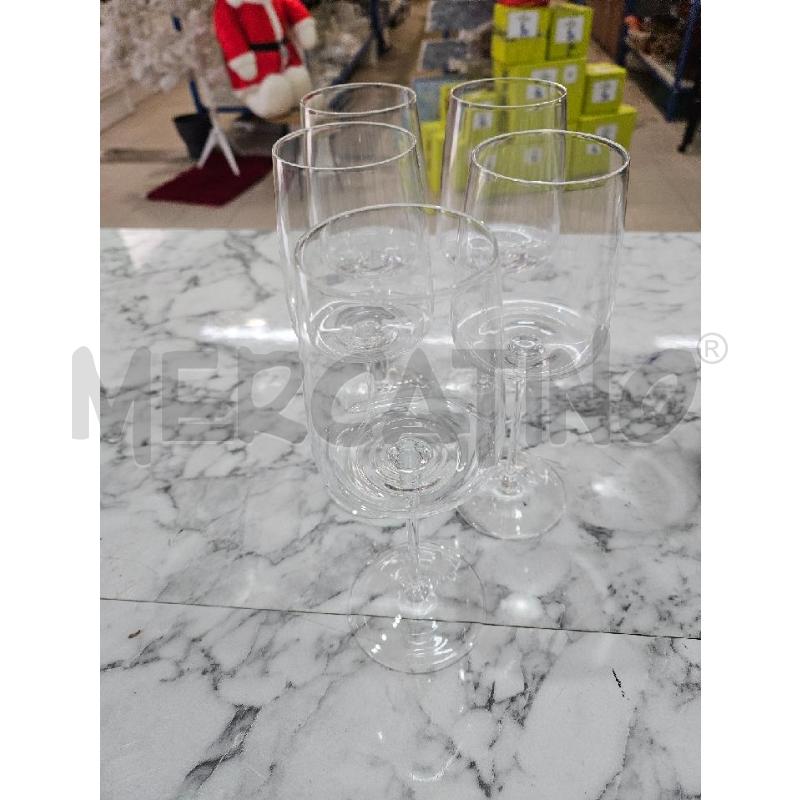 CALICI PZ. GRUPPO VETRO GAMBO SOTTILE ROSENTHAL | Mercatino dell'Usato Benevento 1