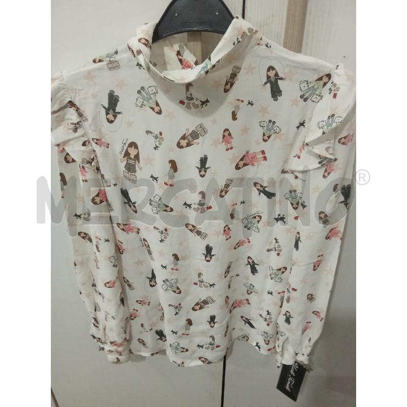 CAMICIA BAMBINA BIANCA CON DISEGNO BAMBINE ELISABETTA FRANCHI | Mercatino dell'Usato Benevento 3