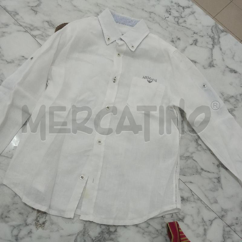 CAMICIA BAMBINO BIANCA LINO ARMANI  | Mercatino dell'Usato Benevento 1
