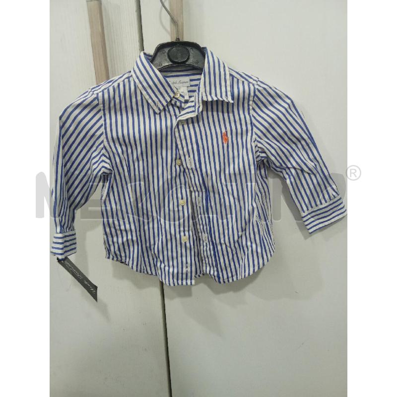 CAMICIA BAMBINO RALPH LAUREN BIANCO RIGHE BLU | Mercatino dell'Usato Benevento 1