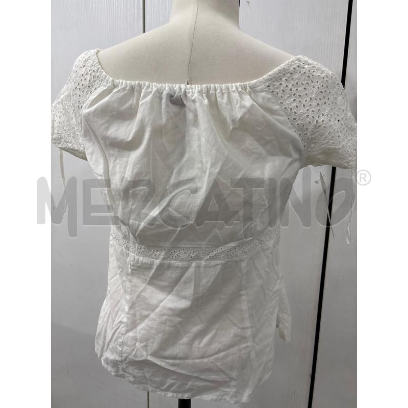 CAMICIA DONNA BIANCA SPALLE PIZZO SANGALLO CON SPACCHI LATERALI MAX&CO | Mercatino dell'Usato Benevento 4