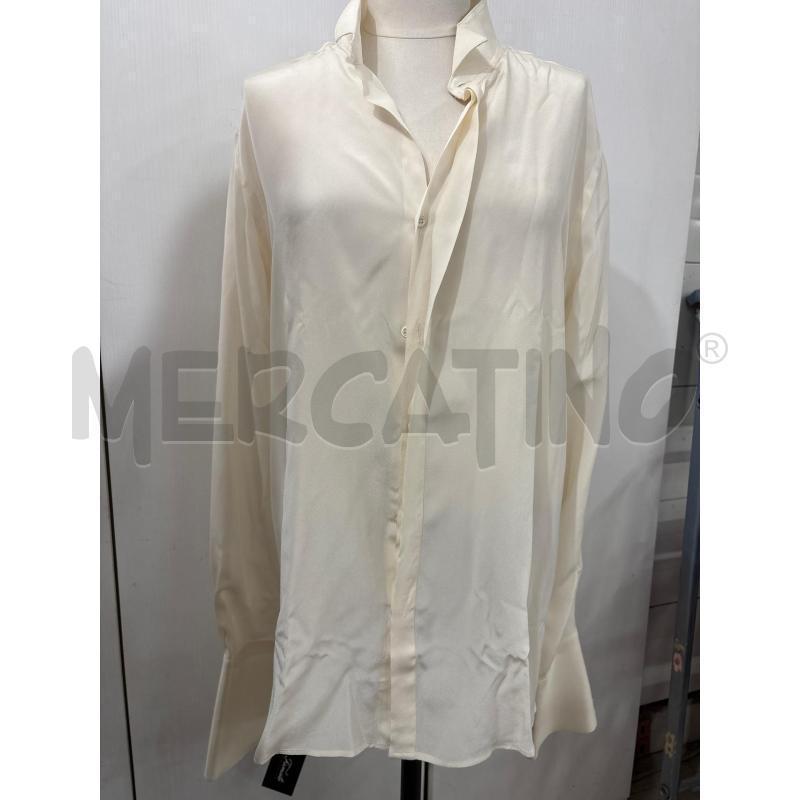 CAMICIA DONNA BIANCO PANNA PRADA CAMAL SETA | Mercatino dell'Usato Benevento 1