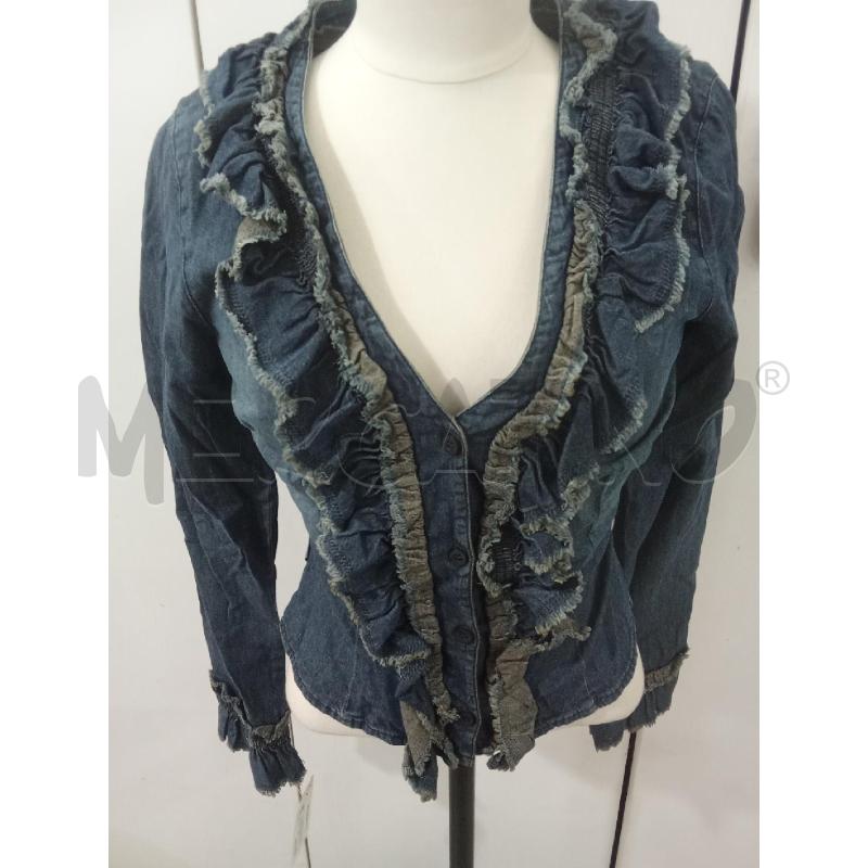 CAMICIA DONNA DENIM CON ROUGE SCURA MOSCHINO | Mercatino dell'Usato Benevento 1
