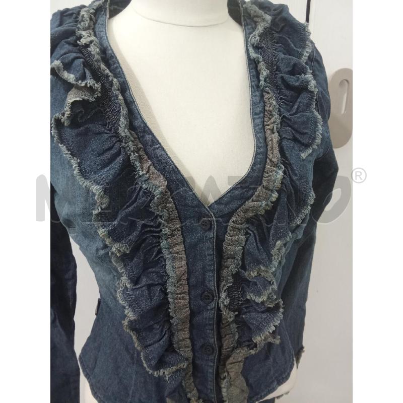 CAMICIA DONNA DENIM CON ROUGE SCURA MOSCHINO | Mercatino dell'Usato Benevento 2