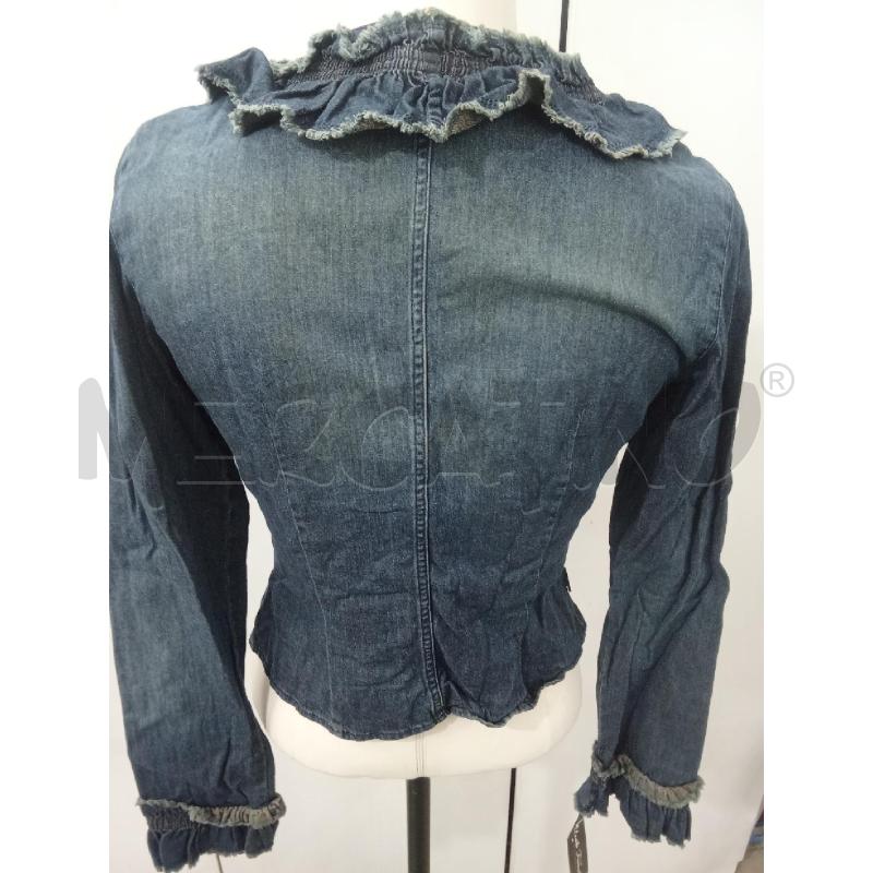 CAMICIA DONNA DENIM CON ROUGE SCURA MOSCHINO | Mercatino dell'Usato Benevento 3