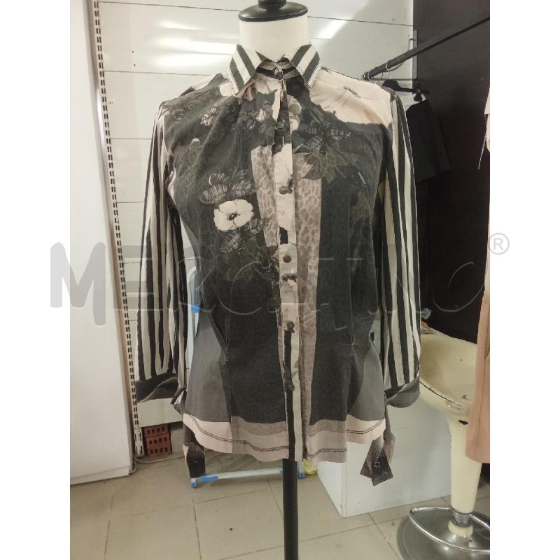 CAMICIA DONNA GRIGIA FANTASIA JUST CAVALLI PICCOLO BUCO | Mercatino dell'Usato Benevento 1