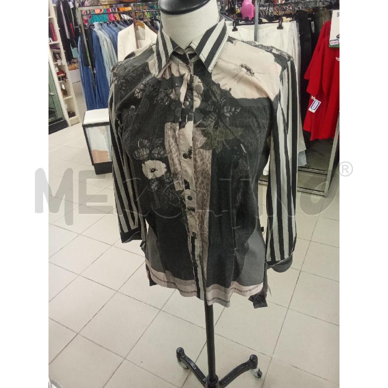 CAMICIA DONNA GRIGIA FANTASIA JUST CAVALLI PICCOLO BUCO | Mercatino dell'Usato Benevento 3