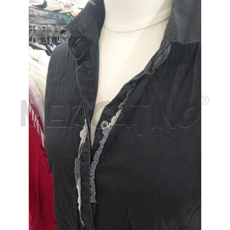 CAMICIA DONNA NERA INSERTO GRIGIO BURBERRY LONDON  | Mercatino dell'Usato Benevento 3
