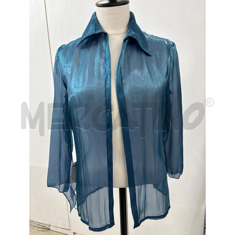 CAMICIA DONNA PETROLIO LUCIDA | Mercatino dell'Usato Benevento 1